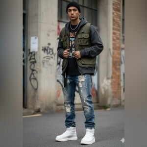 Dsquared2 Distressed Patched Jeans Size 46 US30-31